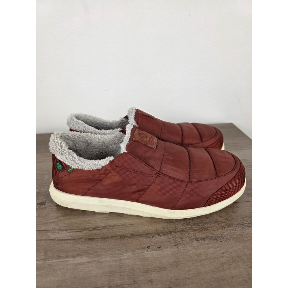 Stio Colter Mountain Slip Mens 10 Insulated Puffer Shoes Rust Red 200520-420 - Picture 2 of 9